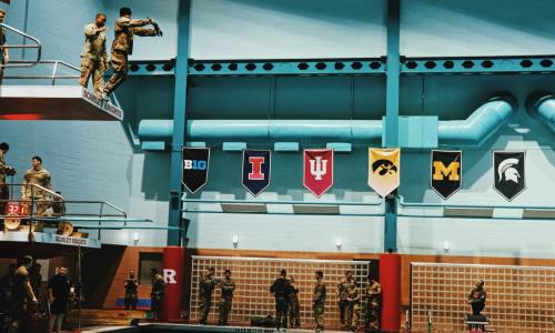 CWST cadet jumping off board