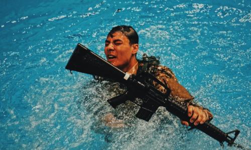 CDT Ormaza MS1 performing rifle drop
