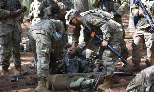 CDTs conducting aid and litter