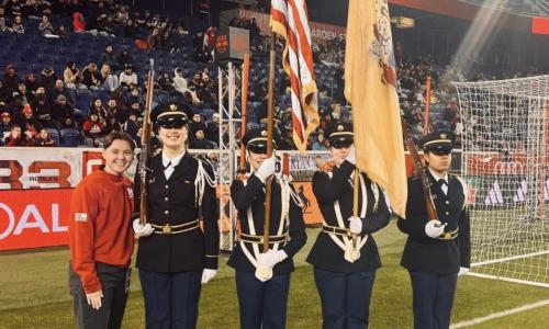 All female color guard